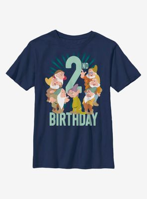 Disney Snow White Dwarfs Second Birthday Youth T-Shirt