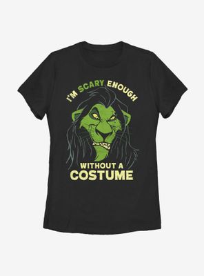 Disney The Lion King Scary Enough Scar Womens T-Shirt