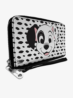 Buckle-Down Disney 101 Dalmatians Patch Spots Zip  Wallet