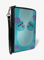 Disney Pixar Monsters, Inc. Sulley Body Womens Zip Around Wallet