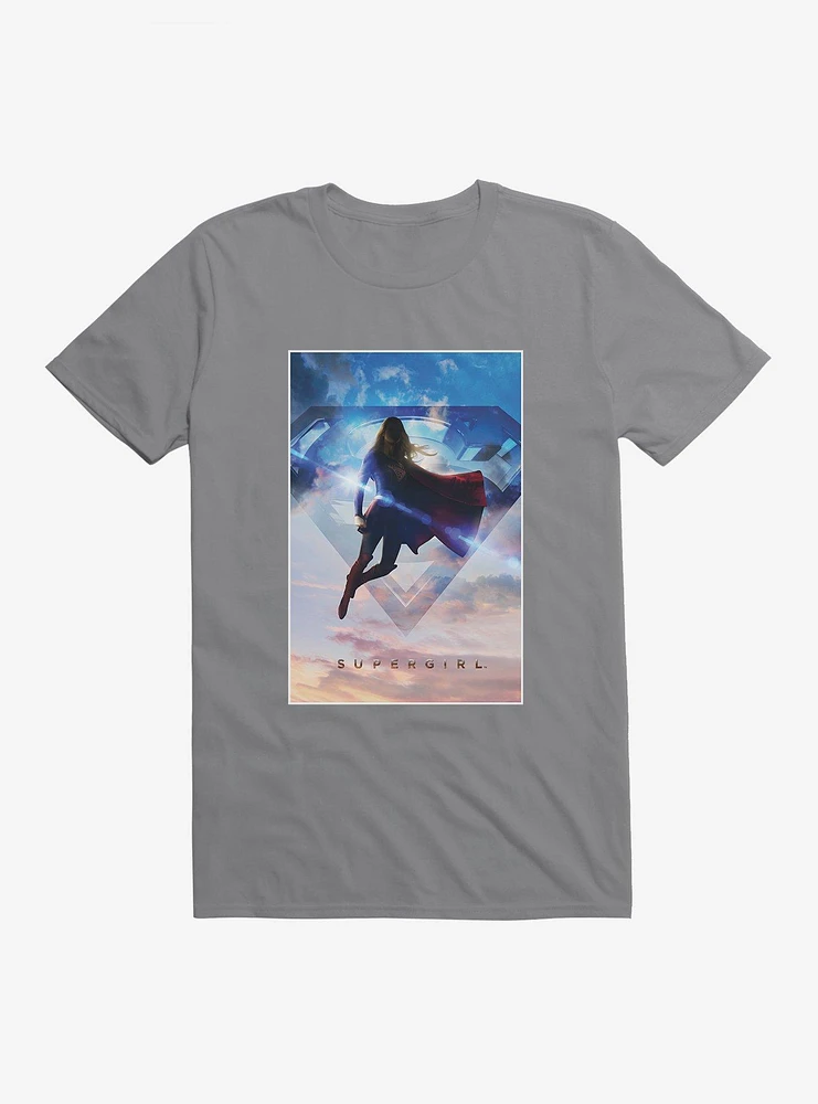 DC Comics Supergirl Logo Sky T-Shirt