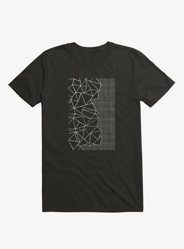 Ab Outline Grid On Side Black T-Shirt