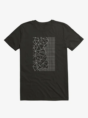 Ab Outline Grid On Side Black T-Shirt