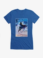 DC Comics Supergirl Logo Sky Girls T-Shirt