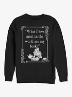 Disney Beauty And The Beast Book Lover Crew Sweatshirt