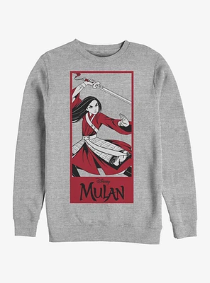 Disney Mulan Bold Spirit Crew Sweatshirt