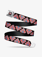 DC Comics Superman Shield Flip Americana Seatbelt Belt