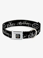 Friends The Television Series Logo Seatbelt Buckle Dog Collar