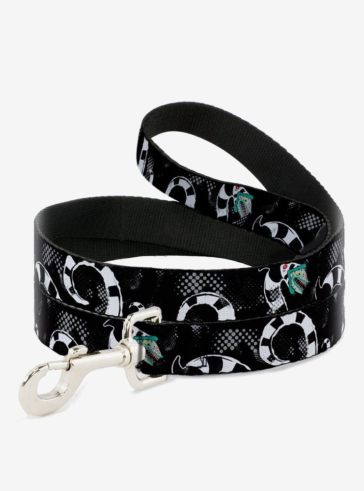 Beetlejuice Sandworm Halftone Repeat Dog Leash