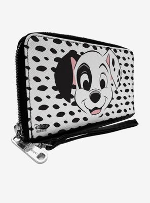 Disney 101 Dalmatians Patch Smiling Zip Around Wallet