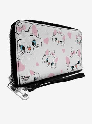 Disney Aristocats Marie Expressions Zip Around Wallet