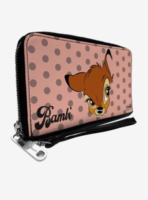 Disney Bambi Dots Zip Around Wallet
