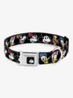 Disney The Sensational Six Smiling Faces Seatbelt Buckle Dog Collar