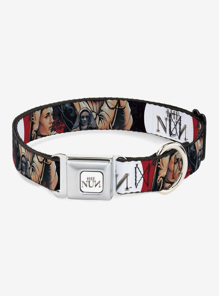 The Nun Sister Irene Poses Collage Seatbelt Buckle Dog Collar