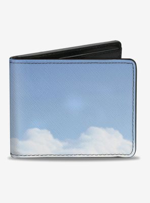 Disney Pixar Up Flying Balloon House Vivid Clouds Bi-fold Wallet