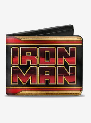 Marvel Iron Man Text Arc Reactor Bi-fold Wallet