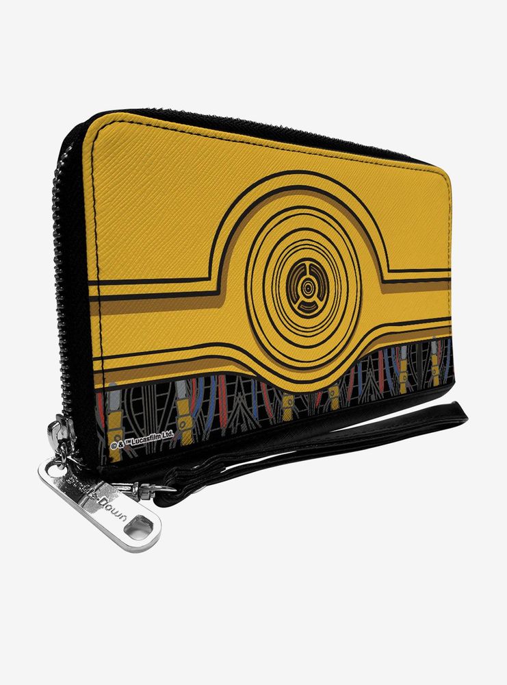 Star Wars C-3PO Wires Bounding Womens Zip Around Wallet