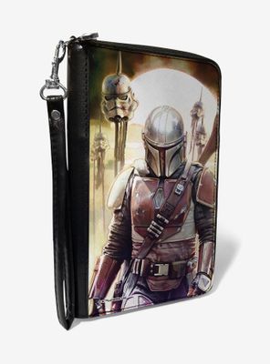 Star Wars The Mandalorian Stormtrooper Stake Helmets Scene Womens Zip Around Wallet