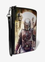 Star Wars The Mandalorian Stormtrooper Stake Helmets Scene Womens Zip Around Wallet