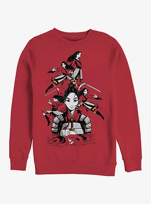 Disney Mulan Poses Crew Sweatshirt