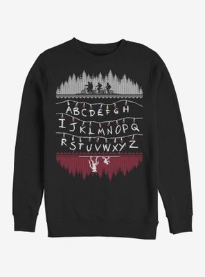 Stranger Things Alphabet Lights Sweatshirt