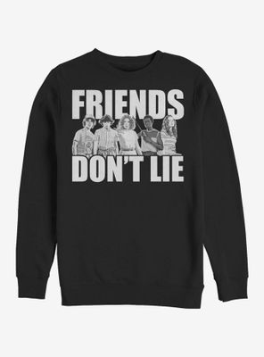 Stranger Things Cast Friends Don't Lie Sweatshirt
