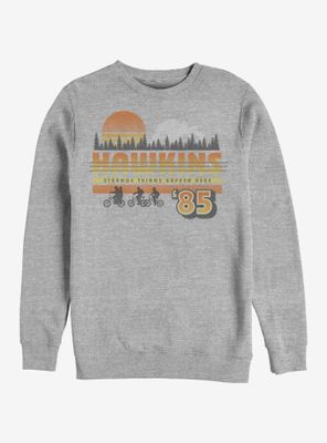 Stranger Things Hawkins Vintage Sunsnet Sweatshirt