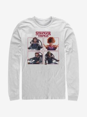 Stranger Things Cast Box Up Long-Sleeve T-Shirt