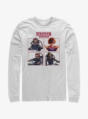 Stranger Things Cast Box Up Long-Sleeve T-Shirt