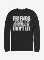 Stranger Things Cast Friends Don't Lie Long-Sleeve T-Shirt