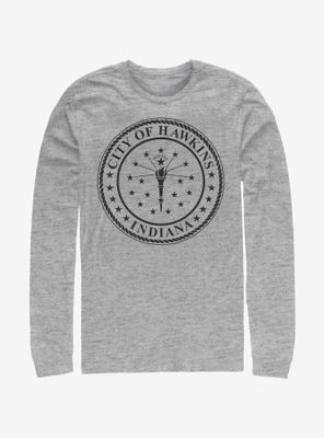 Stranger Things Hawkins City Seal Long-Sleeve T-Shirt