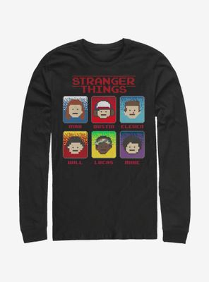 Stranger Things 8 Bit Long-Sleeve T-Shirt