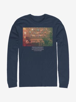 Stranger Things Christmas Lights Long-Sleeve T-Shirt
