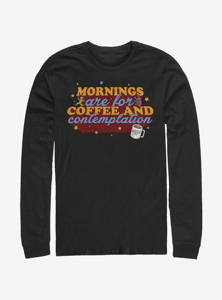 Stranger Things Coffee Contemplations Long-Sleeve T-Shirt