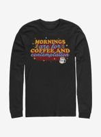 Stranger Things Coffee Contemplations Long-Sleeve T-Shirt