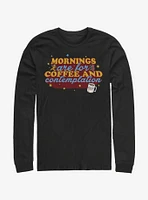Stranger Things Coffee Contemplations Long-Sleeve T-Shirt