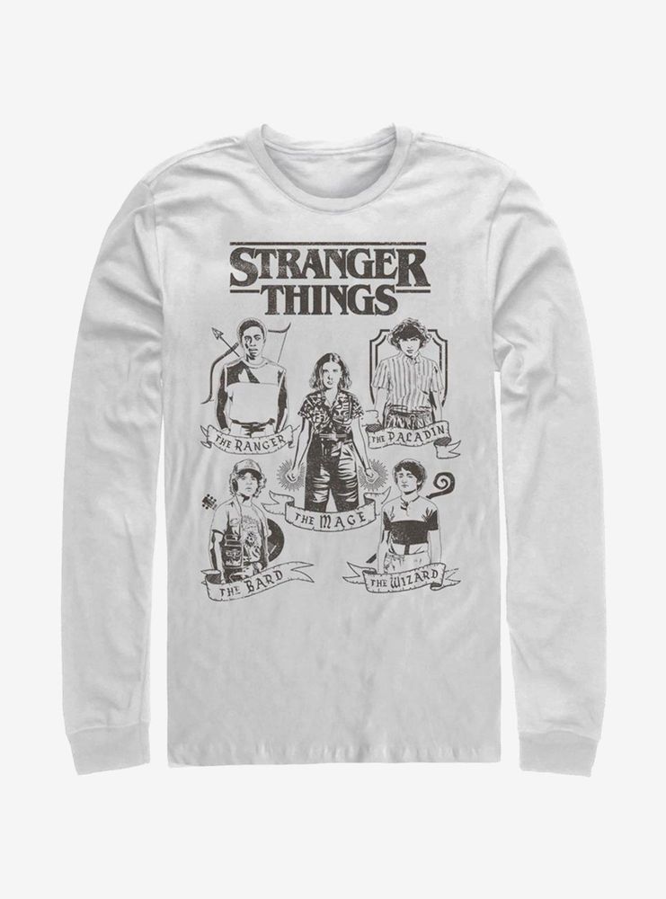 Stranger Things DND Classes Long-Sleeve T-Shirt