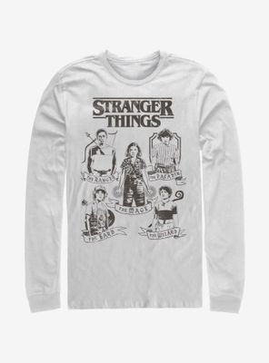 Stranger Things DND Classes Long-Sleeve T-Shirt