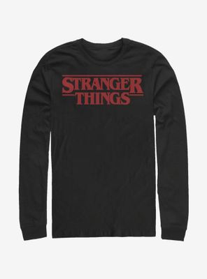 Stranger Things Classic Logo Long-Sleeve T-Shirt