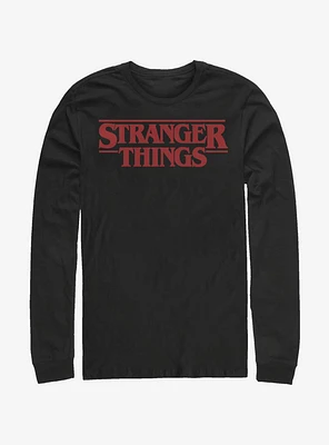 Stranger Things Classic Logo Long-Sleeve T-Shirt