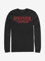 Stranger Things Classic Logo Long-Sleeve T-Shirt
