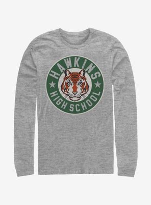 Stranger Things Hawkins High Tiger Emblem Long-Sleeve T-Shirt