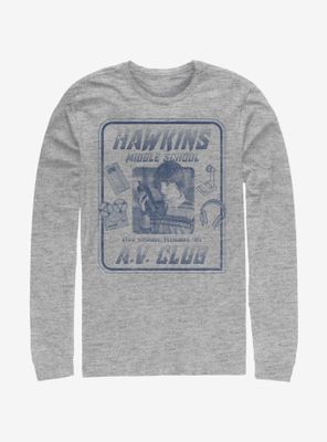 Stranger Things Mike Hawkins AV President Long-Sleeve T-Shirt