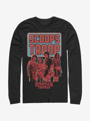 Stranger Things Scoop Troop Long-Sleeve T-Shirt