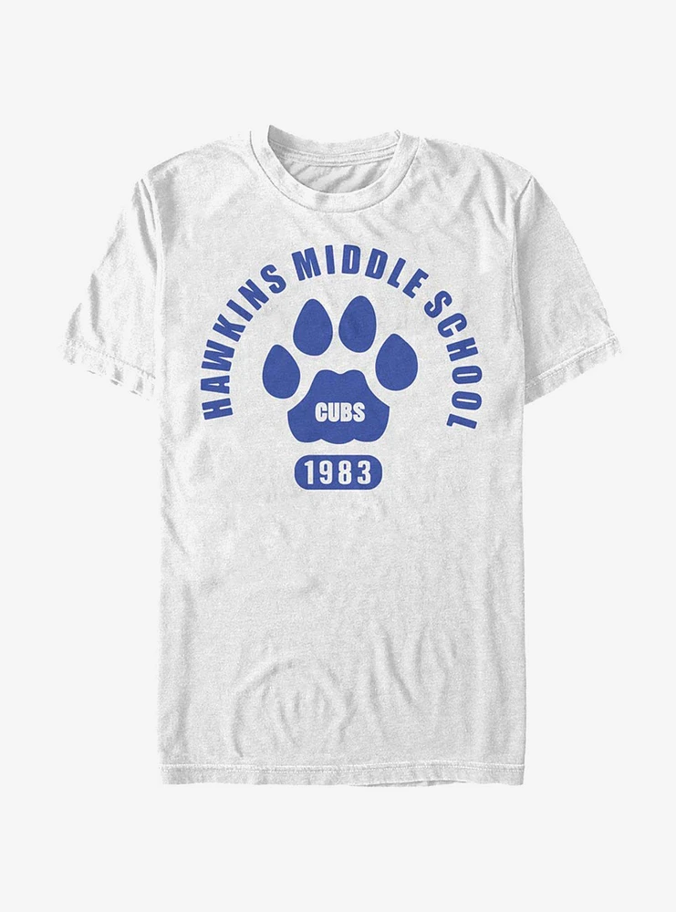 Stranger Things Hawkins Cubs Paw Emblem T-Shirt