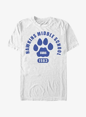 Stranger Things Hawkins Cubs Paw Emblem T-Shirt