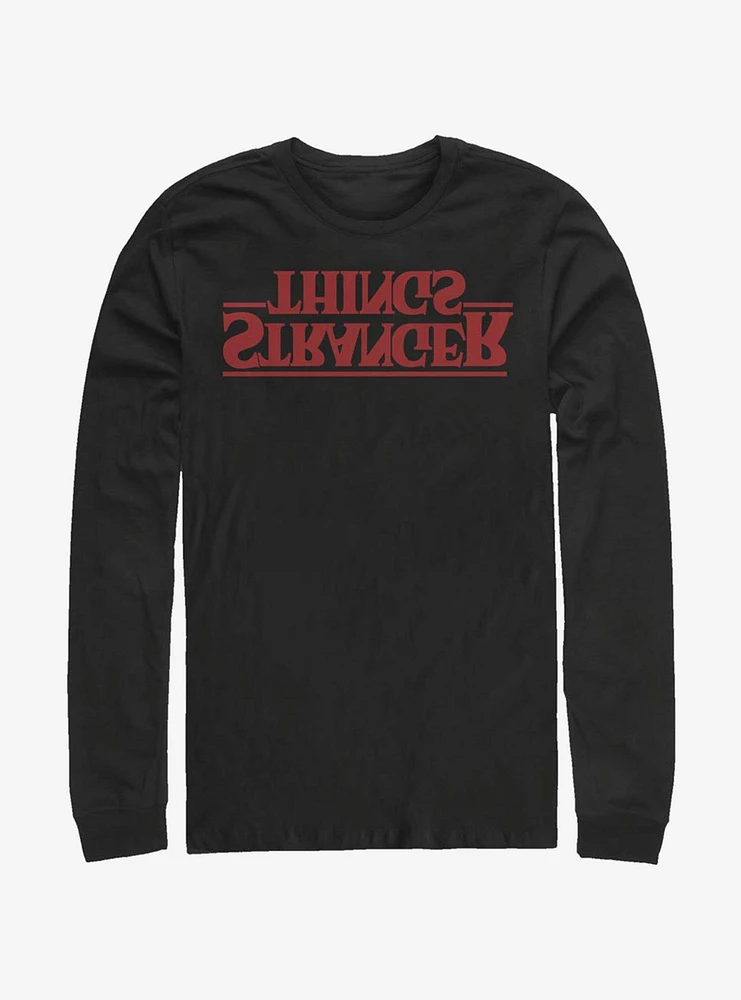 Stranger Things Upside Down Logo Long-Sleeve T-Shirt