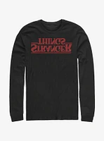 Stranger Things Upside Down Logo Long-Sleeve T-Shirt
