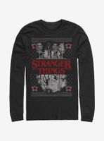 Stranger Things Upside Down Ugly Sweater Long-Sleeve T-Shirt