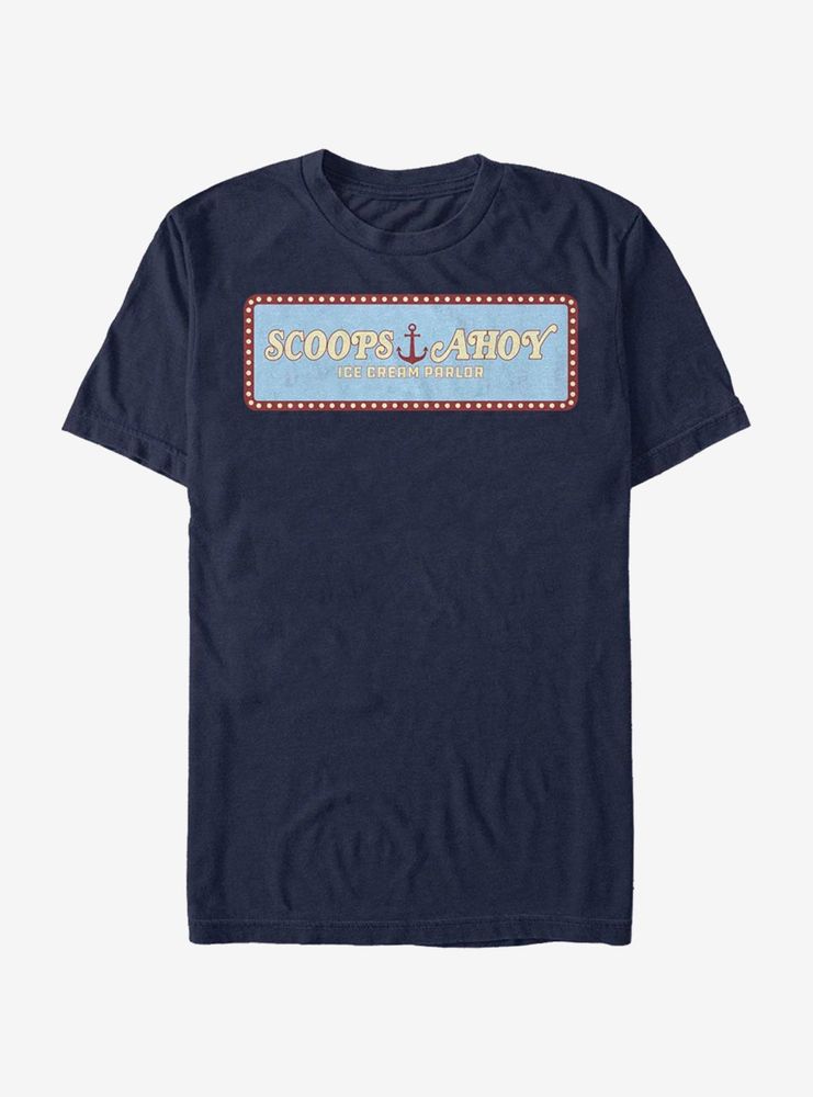 Stranger Things Scoops Ahoy Panel T-Shirt